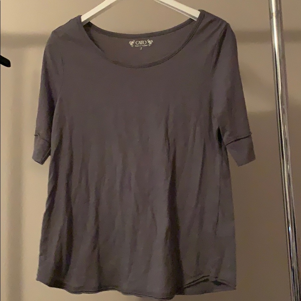 Grey Mid Sleeve Tee